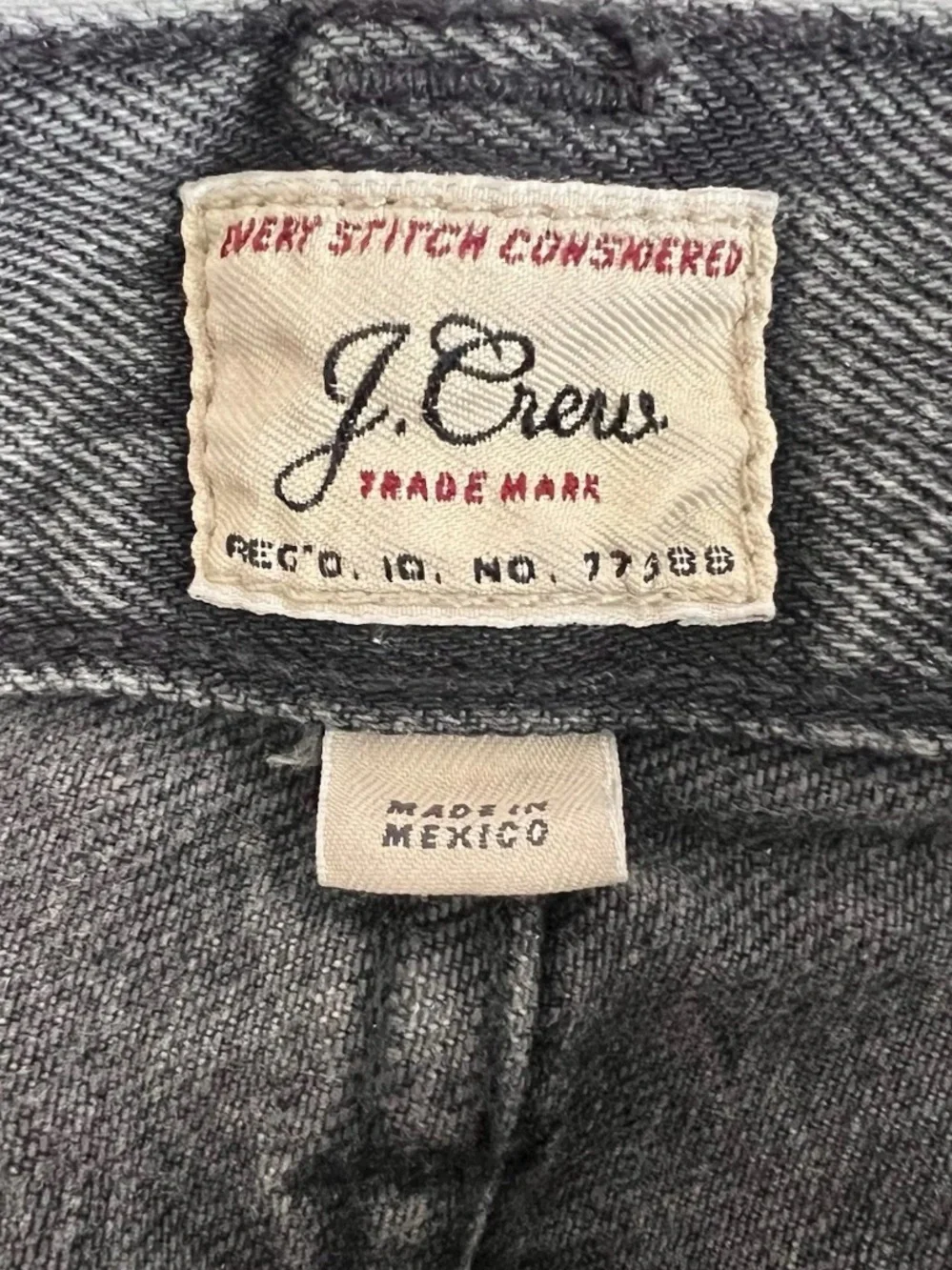 J.Crew Jeans 31x32 Mens 484 Stretch Slim Black Denim Y2K *READ*